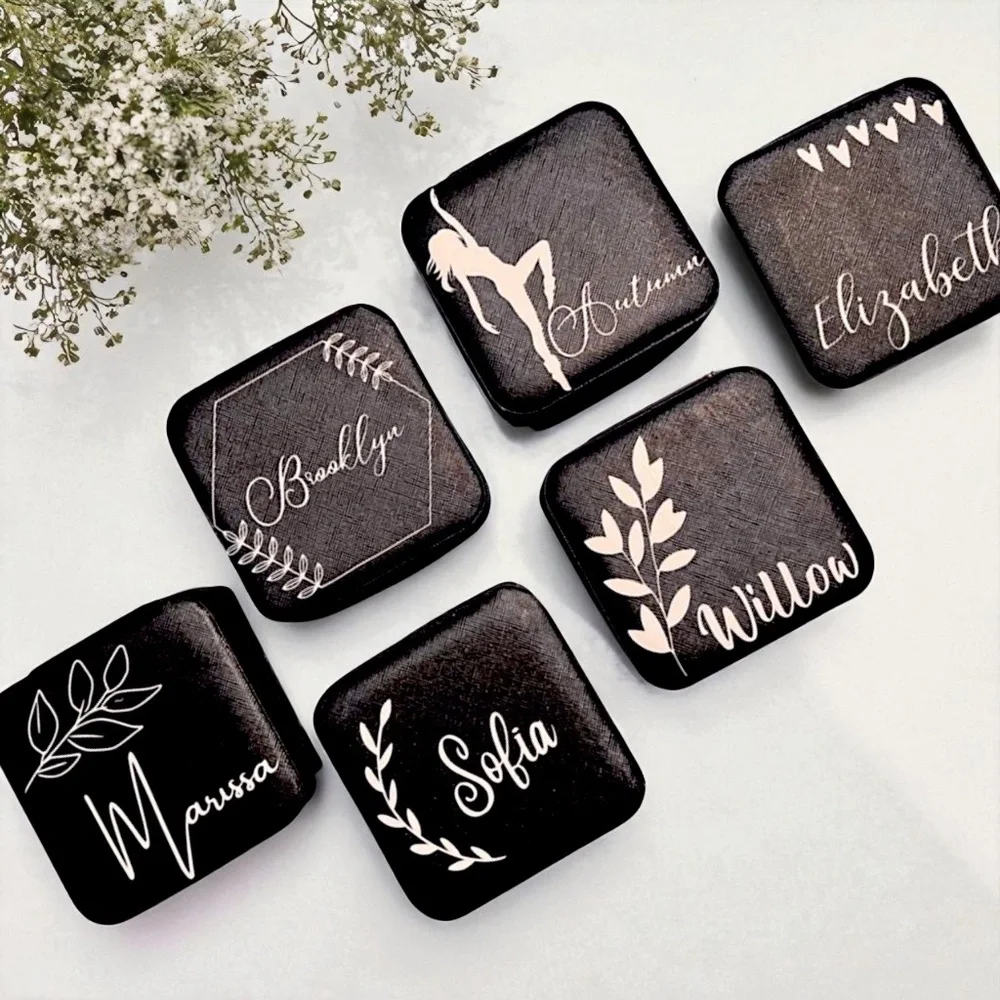 Personalized Travel Jewelry Box – Custom Gift for Bridesmaids, Birthdays & More!